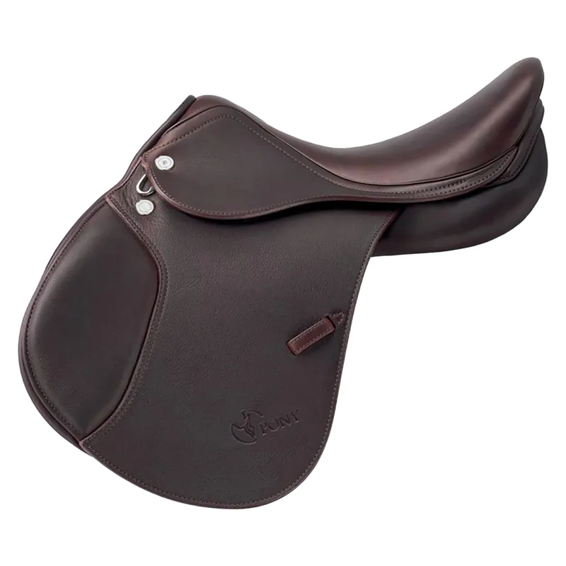 Prestige Pony Double Flap Saddle - Tobacco - 15 - 34